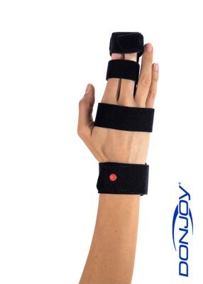 Fingerorthese DONJOY DigiForm schwarz-rot>>>>Gr. S/M