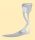 Unterschenkelorthese DORSALEX,f.Damen,lang,links,Gr.35-39,