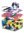 Extrafoam-Multicolor 105x90cm,4mm schwarz/weiß/violet(AFT),