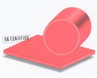 PU Diabet Platte ca.137x73cm, rosa>>>>3 mm