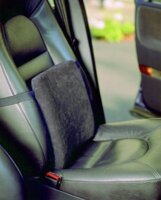 SISSEL Back Auto/Lendenkissen,Velour,grau,
