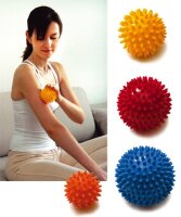 SISSEL Spiky Ball 9cm m.Ventil,2er-Set,rot,