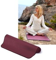 SISSEL Pilates & Yoga Matte,180x60x0,6cm,dunkelrot,