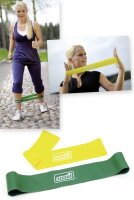 SISSEL Exercise Loop 2er Set,5x33cm,gelb/grün,