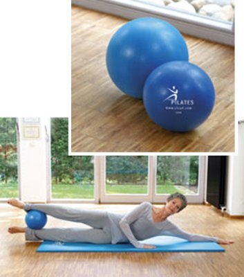 SISSEL Pilates Soft Ball, inklusive Übungsanleitung>>>>Ausf.: Durchmesser 22 cm Farbe: metallic