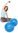 SISSEL Pilates Toning Ball ca.,900g,2er-Set,blau,