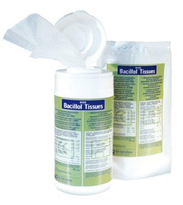 Bacillol Tissues Desinfekt-,ionst.f.Flä.,Spenderd.(100Stk),