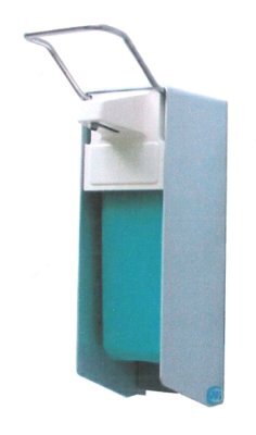 Armhebel-Wandspender mit kurzem Hebel und Leerflasche, 500 ml>>>>