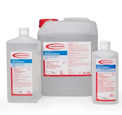 Händedesinfektion 500ml,Flasche(medichem),