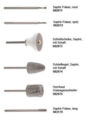 PROMED Schleifscheibe/Saphir,m.Schaft,