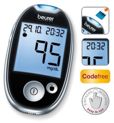 Blutzuckermeßgerät GL44(mg/dL),Easy to use(Beurer),