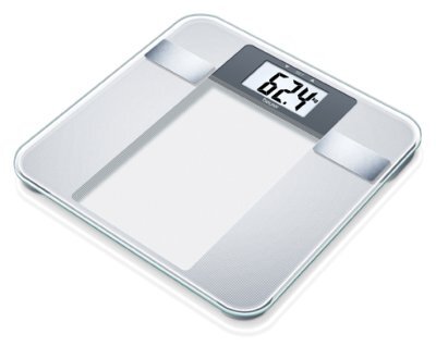 Glas-Diagnosewaage BG 13 mit Muskelanzeige, silber-transparent>>>>