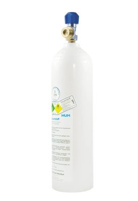 Sauerstoff Flasche m.Restdruck,-Ventil 2l,gefüllt(HUM),