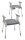 Duschhocker INVACARE SORRENTO,m.Armlehnen u.Ausschnitt,