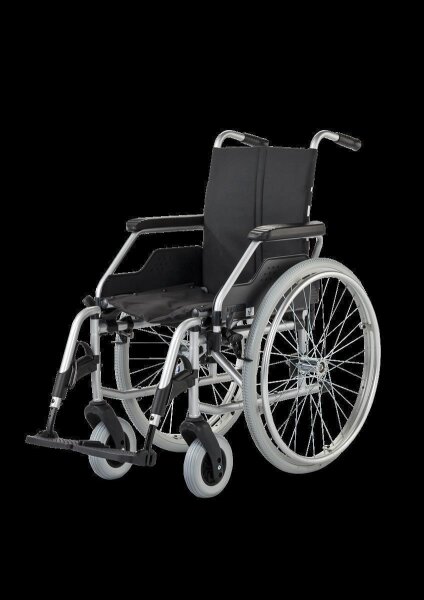 Rollstuhl FORMAT 3.940, mit Trommelbremse silverline>>>>SB 43 cm