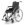 Rollstuhl FORMAT 3.940, mit Trommelbremse silverline>>>>SB 46 cm