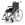 Rollstuhl Budget 9.050, Steckachse, TrBr, Seitenteile 577, silverline, PU>>>>SB 40 cm
