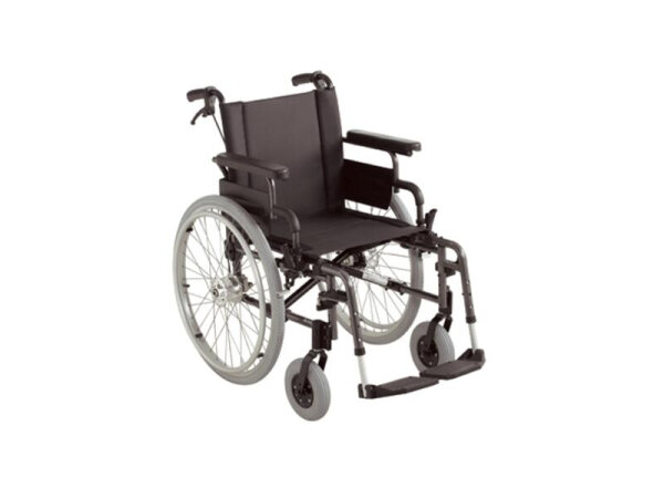 Rollstuhl Action 2 NG mit Armlehne desk silbergrau>>>>SB 45,5 cm