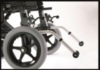 Rollstuhl Action 2 NG mit Seitenteil lang, mit Trommelbremse silbergrau>>>>SB 38 cm