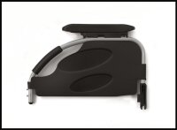Rollstuhl Action 2 NG mit Seitenteil lang, mit Trommelbremse silbergrau>>>>SB 38 cm