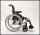 Rollstuhl Action 2 NG mit Seitenteil lang, mit Trommelbremse silbergrau>>>>SB 38 cm