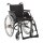 Leichtgewichtrollstuhl CANEO B mit Kombiarmlehnen, PU, anthrazit>>>>SB 45 cm