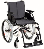 Leichtgewichtrollstuhl CANEO L Kombiarmlehne,PU, elfenbein>>>>SB 48 cm