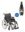Standardrollstuhl Tomtar MR-S mit Kombiarmlehne, PU mangan grey metallic>>>>SB 39 cm
