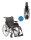 Standardrollstuhl Tomtar MR-S mit Kombiarmlehne, PU mangan grey metallic>>>>SB 48 cm