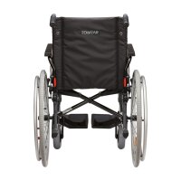 Standardrollstuhl Tomtar MR-S mit Trommelbremse, Kombiarmlehne, PU mangan grey metallic>>>>SB 45 cm