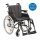 Leichtgewichtrollstuhl Tomtar MR-LG mit Trommelbremse, Kombiarmlehne, PU mangan grey metallic>>>>SB 45 cm
