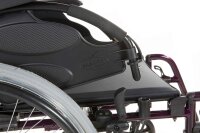 Rollstuhl Action 3 NG desk,PU, schwarz-metallic>>>>SB 45,5 cm
