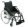 Rollstuhl Action 3 NG desk,PU, schwarz-metallic>>>>SB 50,5 cm