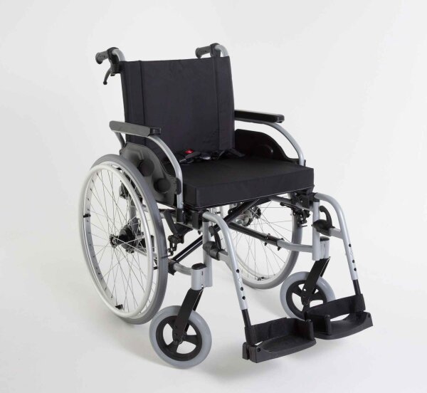 Rollstuhl Action1 R silbergrau>>>>SB 38 cm