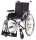 Leichtgewichtrollstuhl Pyro light Kombiarmlehnen, mit Trommelbremse silber-metallic>>>>SB 52 cm