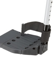 Leichtgewichtrollstuhl Pyro light optima XL, Kombi-Armlehne, PU,silber-metallic>>>>SB 55 cm