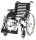 Leichtgewichtrollstuhl Pyro light optima mit Kombiarmlehnen u.Trommelbremse, PU silber-metallic>>>>SB 43 cm