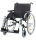 Leichtgewichtrollstuhl Pyro light optima XL, Kombi-Armlehne,PU,m. Trommelbremse silber-metallic>>>>SB 55 cm