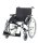 Leichtgewichtrollstuhl Pyro light optima XL, Kombi-Armlehne,PU,m. Trommelbremse silber-metallic>>>>SB 58 cm
