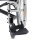 Leichtgewichtrollstuhl Pyro light optima XL, Kombi-Armlehne,PU,m. Trommelbremse silber-metallic>>>>SB 58 cm