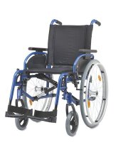 Leichtgewichtrollstuhl PYRO START plus+ SB43,Duo-Arml.,PU,blau-met.,