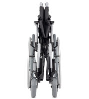 Leichtgewichtrollstuhl Pyro start plus+ mit Trommelbremse Duo-Armlehne,PU>>>>Farbe: silber SB 46 cm