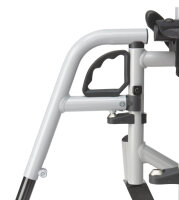 Leichtgewichtrollstuhl Pyro start plus+ mit Trommelbremse Duo-Armlehne,PU>>>>Farbe: silber SB 46 cm