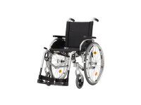 Leichtgewichtrollstuhl Pyro start plus+ mit Trommelbremse Duo-Armlehne,PU>>>>Farbe: silber SB 46 cm