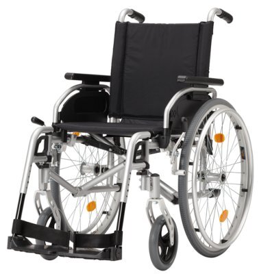 Leichtgewichtrollstuhl PYRO START plus+ SB49,Duo-Arml.,PU,m.TB,silber,