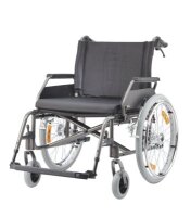 Rollstuhl ECON XXL mit Trommelbremse, PU,anthrazit>>>>SB 60 cm