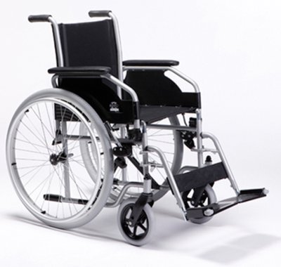 Rollstuhl 708D SB50 lang/50.B02.B06.AP6.C295.B80,silber