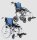 Reise-Transport-Rollstuhl G-lite Pro silber-metallic>>>>SB 40 cm