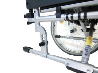 Leichtgewichtrollstuhl FREETEC mit Trommelbremse, silber>>>>SB 54 cm