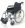 Leichtgewichtrollstuhl FREETEC mit Trommelbremse, silber>>>>SB 54 cm